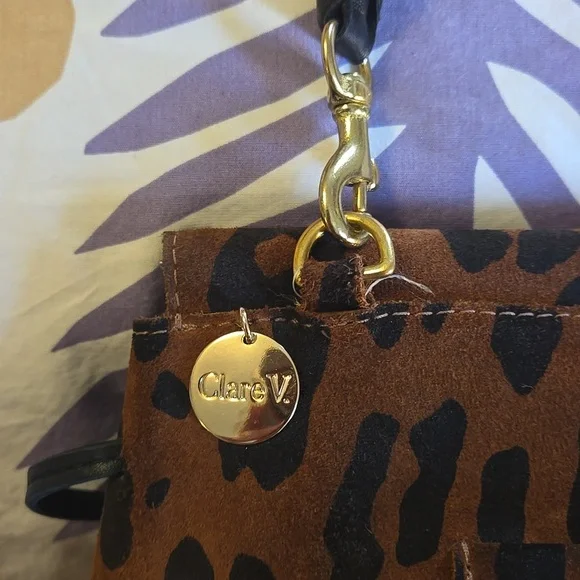 Clare V. Helene Leopard Print Bag - Picture 8 of 12